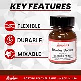 Angelus Acrylic Leather Paint Bowler Brown 1oz view 2