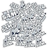 Desert Cactus Samford University Sticker Samford Bulldogs Vinyl Decal Laptop Water Bottle Car Scrapbook Sheet (Type 1-1)