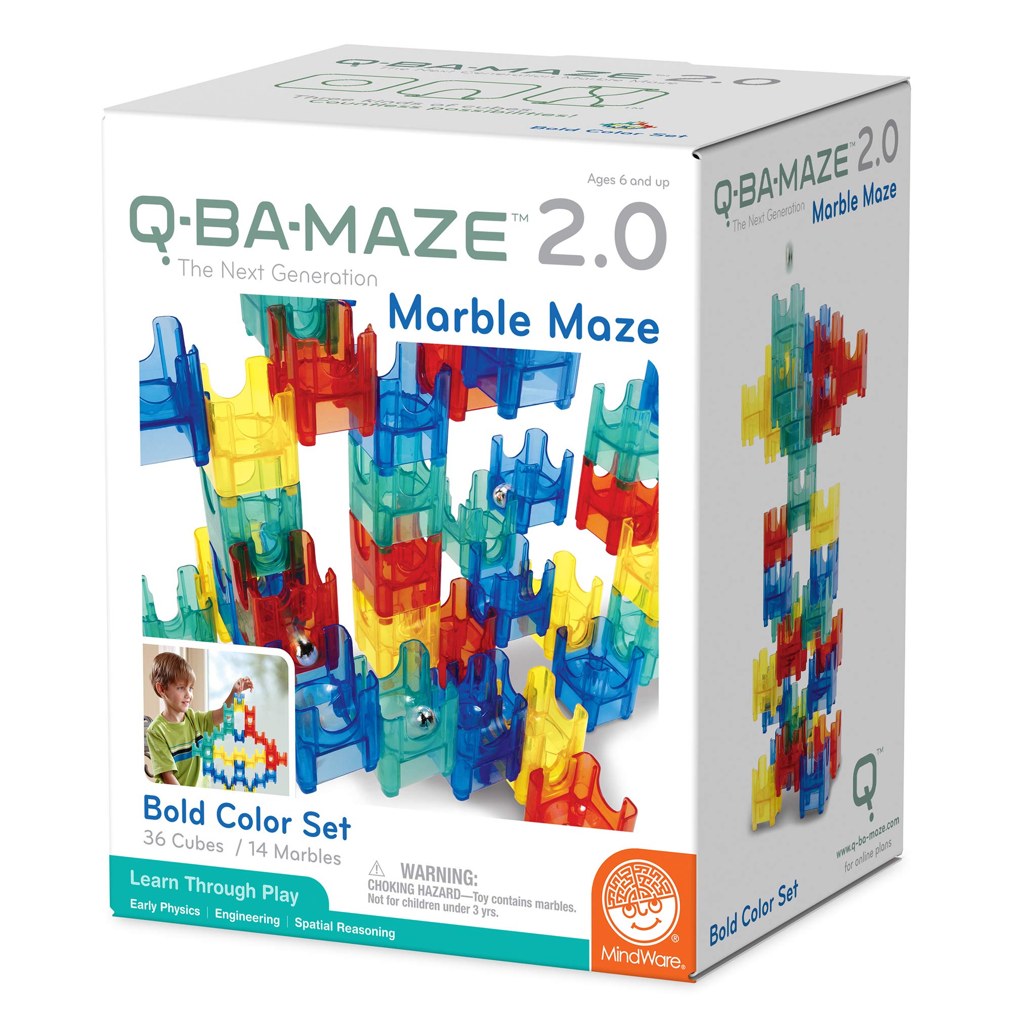 MindWare marble run Bold Colors 50+ piece Explore engineering skills