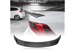 AeroBon Real Carbon Fiber Trunk Spoiler Compatible with 2014-2020 Lexus (XE30) IS250 IS300 IS350 Sedan (AR Style)