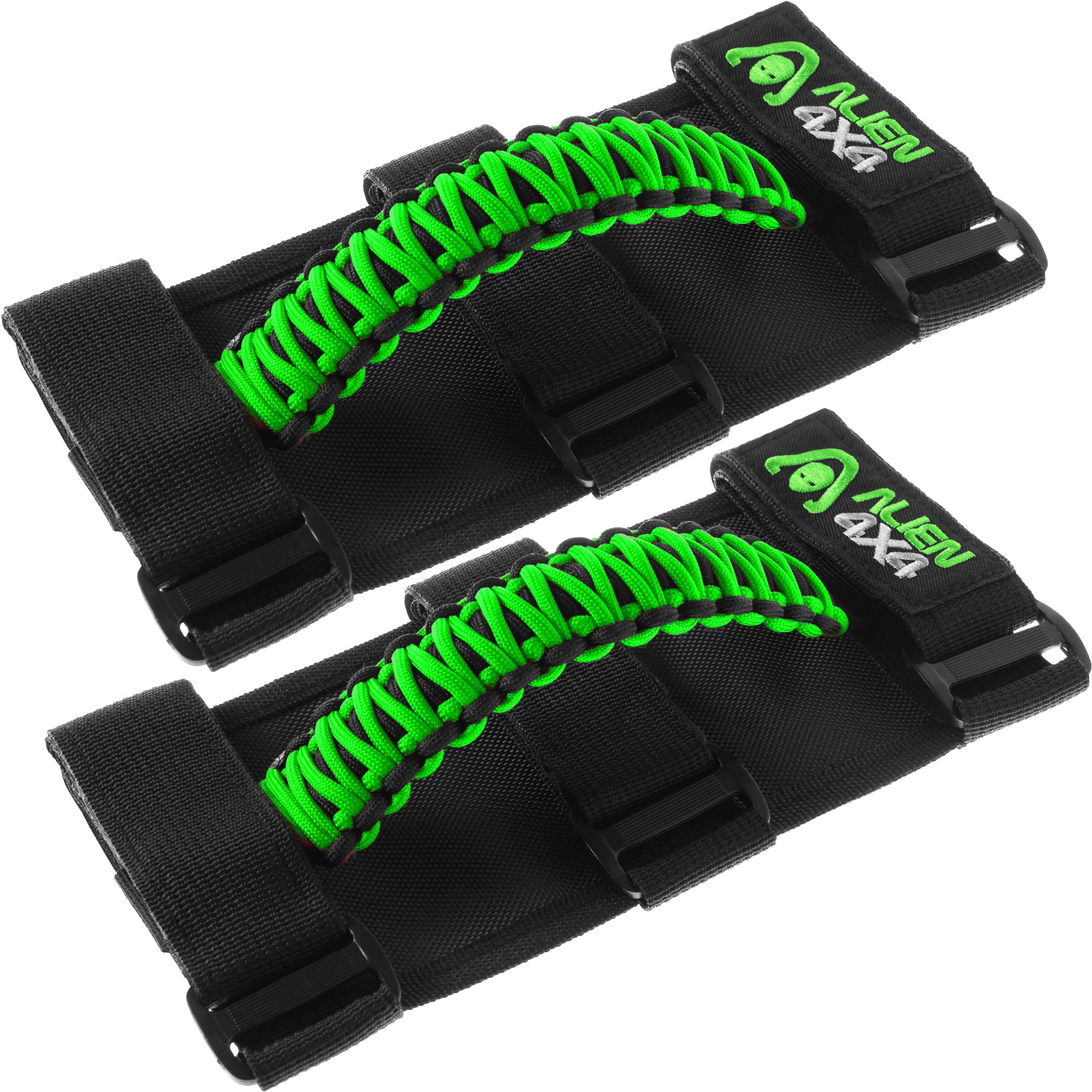 Alien Sunshade Jeep Grab Handles Green - Fits 1955-2023 Wrangler