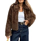 BTFBM Faux Fur Jacket Women Fluffy Winter Cropped Coats Zip Up Fuzzy Jackets Long Sleeve Furry Coat 2026 Fall Clothes