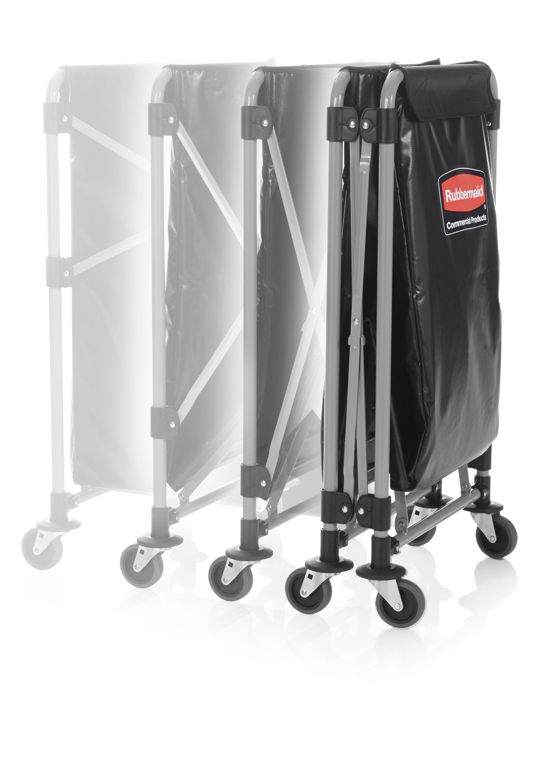 Rubbermaid Commercial Products, Collapsible X Cart Laundy Cart, College
