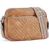 BOSTANTEN Quilted Crossbody Bags for Women Vegan Leather Purses Small Shoulder Handbags with Wide Strap | Quilted, Small, with Wide Strap, Quilted, Purses, Small
