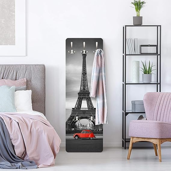 Wtd Spot On Paris Perchero De Pared Madera Mdf Diseno Con