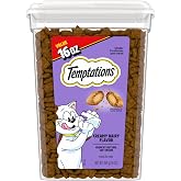 Temptations Classic Crunchy and Soft Cat Treats, Creamy Dairy, 16 oz | Under 2 calories per treat, 100% complete &amp; balanced for adult cats, resealable tub, use as snack, meal, or food topper