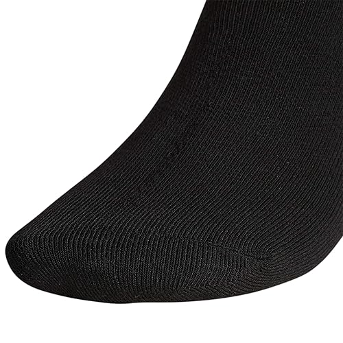 adidas Originals Trefoil No Show Socks (6-Pair), Black, Large in