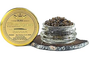 OVERNIGHT SHIPPING - OLMA Beluga Hybrid Black Caviar - Rated Top Caviar in the World - 0.5 oz / 14 g