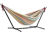 Vivere Double Cotton Hammock with Space Saving