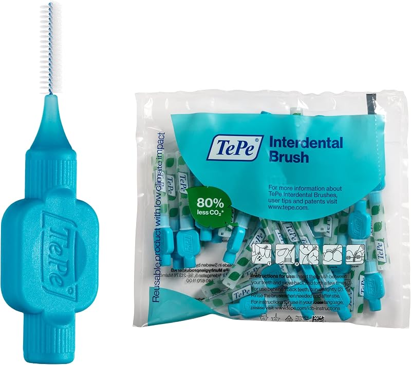 TePe Original Interdental Brushes 0.6 mm Blue 25 pcs - Dental Cleaner