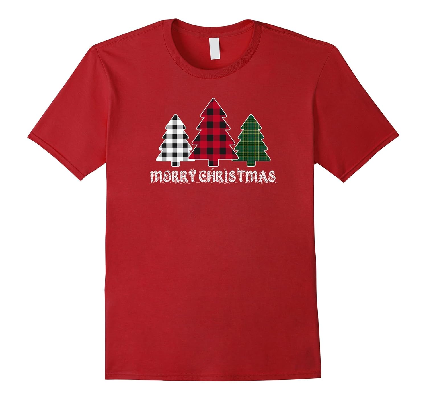 Plaid Christmas Tree Shirt Merry Christmas Plaid is Rad-ANZ