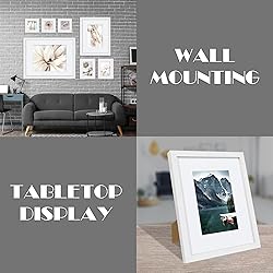 Hongkee 8x10 White Picture Frames set of 3, Made of