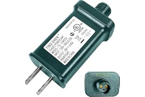 FLURONIC 29V LED Power Supply, Christmas Tree Plug Adapter, IP44 Waterproof Class 2 Power Supply for Christmas String Light Inflatable Decorations (TS-13W29V)