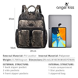 Angel Kiss Backpack Purse for Women Soft Washed