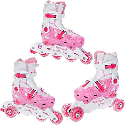 Rollers Pour Enfant 3 En 1 Patins A Roulettes Croxer Balloon Reglables Amazon Fr Sports Et Loisirs