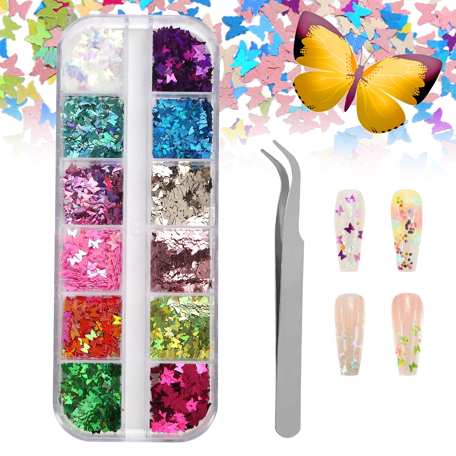 Download Ccinee Financial Sales Sale 3d Butterfly Nail Art Glitter 12 Co Sequins Assorted With