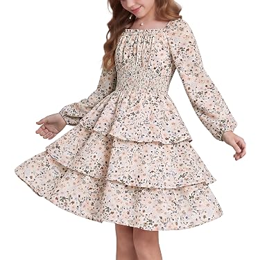 latest casual dress for girls New Releases: The best-selling new & future releases in Girls' Dresses gold glitter Pink Chicken Girls' Jennifer 100% Cotton Wash/Care Instructions US Shoe Size:8.5