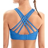 IUGA Sports Bras for Women High Support Large Bust High Impact Womens Sports Bras Strappy Padded Sports Bra