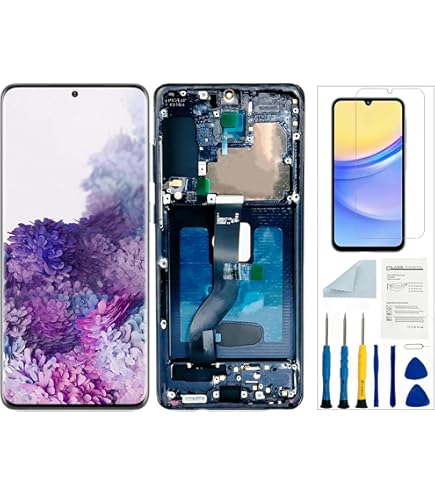 S20 Plus交換用OLED画面、Blue Frame Tested NEW For Samsung Galaxy S20 Plus OLED Display With