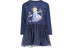 Disney Frozen Queen Elsa Princess Anna Belle Girls Dress Toddler to Big Kid