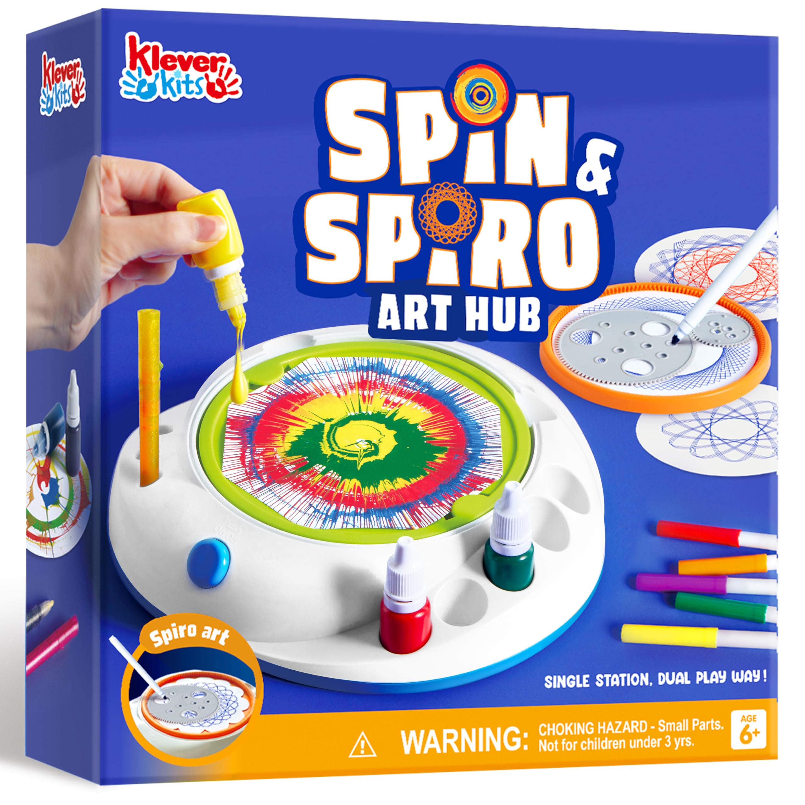 Klever Kits Spin Art for Kids, Spin Spiro Machine