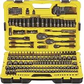 STANLEY Professional Grade Black Chrome New Mechanics Tool Set (Socket Set-229 Pieces)