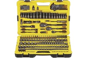 STANLEY Professional Grade Black Chrome New Mechanics Tool Set (Socket Set-229 Pieces)