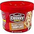 Campbell’s Chunky Creamy Chicken and Dumplings Soup, 15.25 oz Bowl