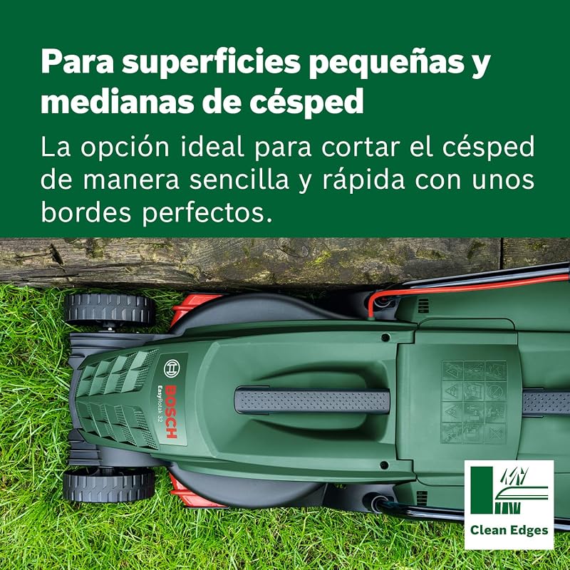 Cortador de relva com fios Bosch EasyRotak 32-235 (potência do motor de 1200 W, largura de corte: 32 cm, cesto coletor de 31 litros, adequado para pequenos jardins)