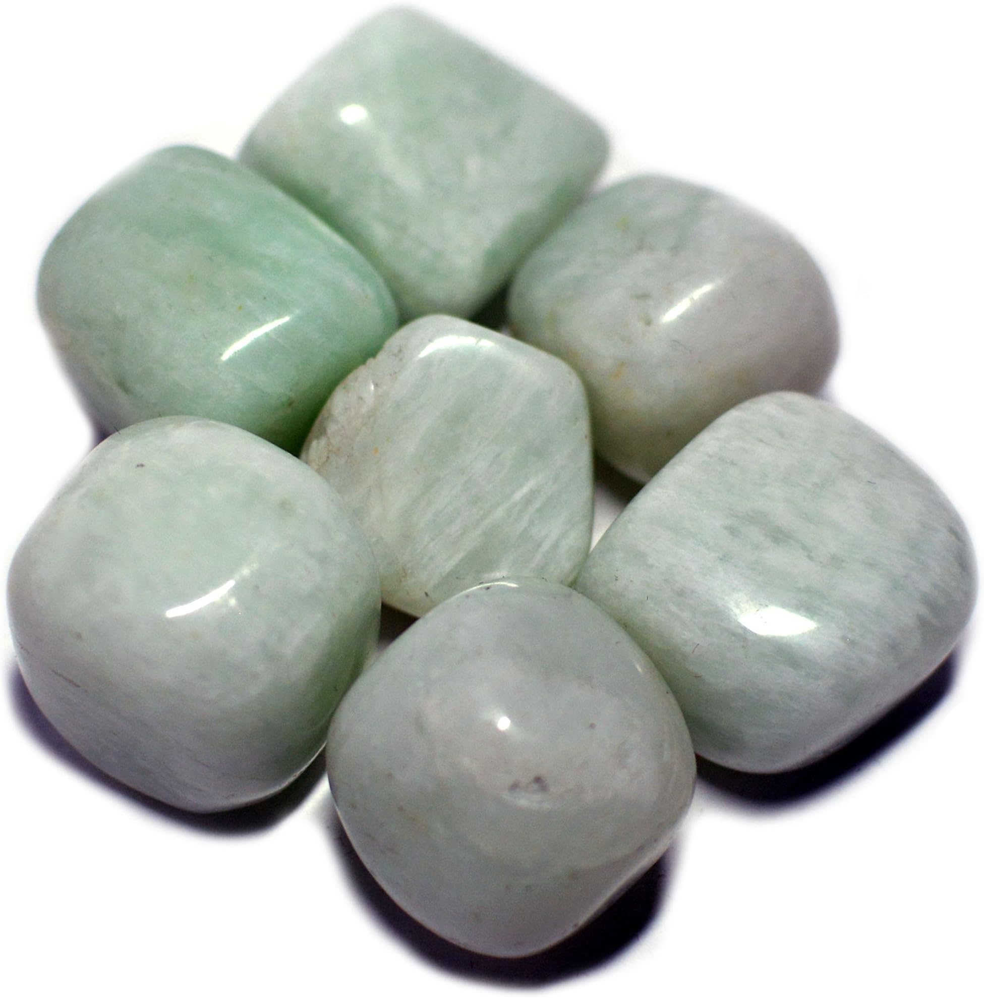 Humunize Faith Healing Amazonite Tumble Stones Reiki Healing Crystal Gemstones Assorted Sizes Feng Shui Gift
