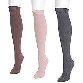 MUK LUKS womens Microfiber Socks (3 Pair Pack)