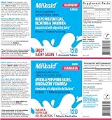 Milkaid Lactase Enzyme Chewable Tablets Raspberry 120 Count view 8