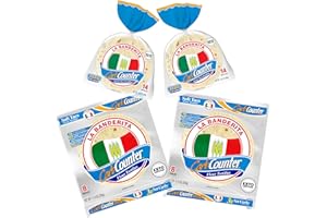 La Banderita Carb Counter® Variety Pack | 4.5" & 8" Size Flour Tortillas |Carb Friendly |Keto Certified | 10.8 & 11.9 oz/e.| 14 & 8 Count (Pack of 2-4.5" & Pack of 2-8")