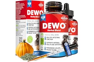 BELOVED PETS Natural Intestinal Defense for Dogs & Cats – Herbal Cleanse with Wormwood, Black Walnut – Promotes Healthy Gut & Flora Balance – Advanced Broad Spectrum Formula (2 Pack (60 ml + 60ml))