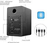 Sanyun SW208 3'' Active Bluetooth 5.0 Bookshelf Speakers 60W DAC 24bit Pair view 4