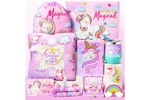 QINLINE Unicorn Gifts for Girls, Christmas Birthday Gifts for Girls Age 3 4 5 6 7 8 9 10 Years Old, Girl Toy Age 6-8, Teen Girl Gift Trendy Stuff for Toddler 8-12, Holiday Gift Ideas for Daughter, Niece