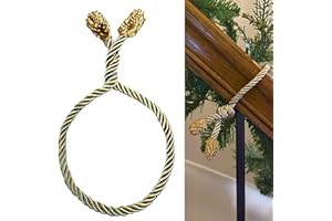 Haute Decor Decorative Garland Ties, 6 Pack, 20 inches - Hang Garland, Lights, and Decorations