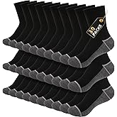LITERRA Boys Crew Socks 30 Pairs Bulk Pack - Athletic Sock For Little Boys 4-12 Years, Breathable Thin Black/White Kids Sock