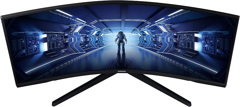 Monitor Gaming Odyssey G5 (C34G55), Curvo (1000R), 34", 3440x1440 (Ultra WQHD), 21:9, HDR10, VA, 165 Hz, 1 ms, FreeSync Premium, HDMI, Display Port, PBP, Flicker Free