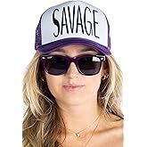 Funky Junque Retro Mesh Snapback Trucker Hat - Stylish Foam Cap for Bachelorette Party, Western Style, Spring Break