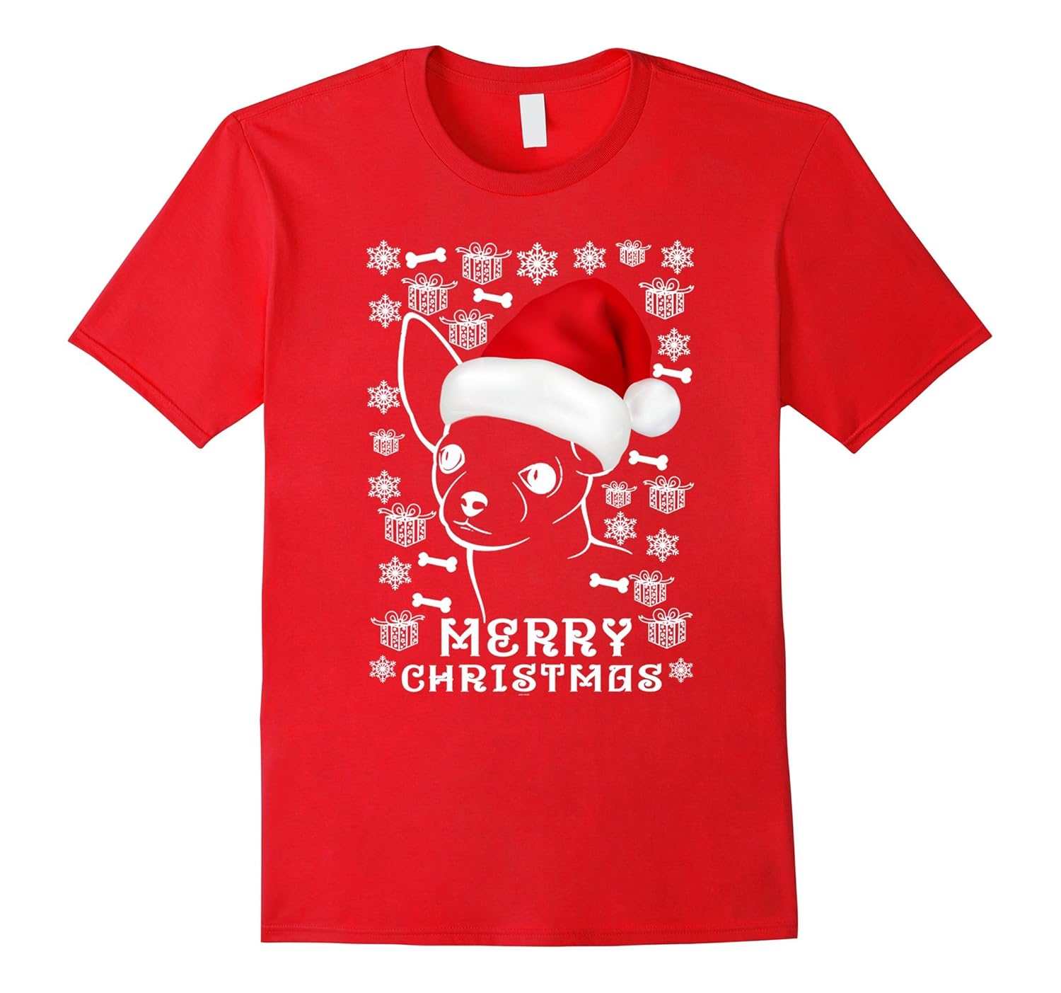 Chihuahua Ugly Christmas sweater tshirt gift woman men kids-ANZ