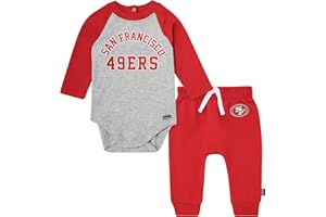 Gerber NFL unisex-baby Nfl Onesie Bodysuit and Jogger Set