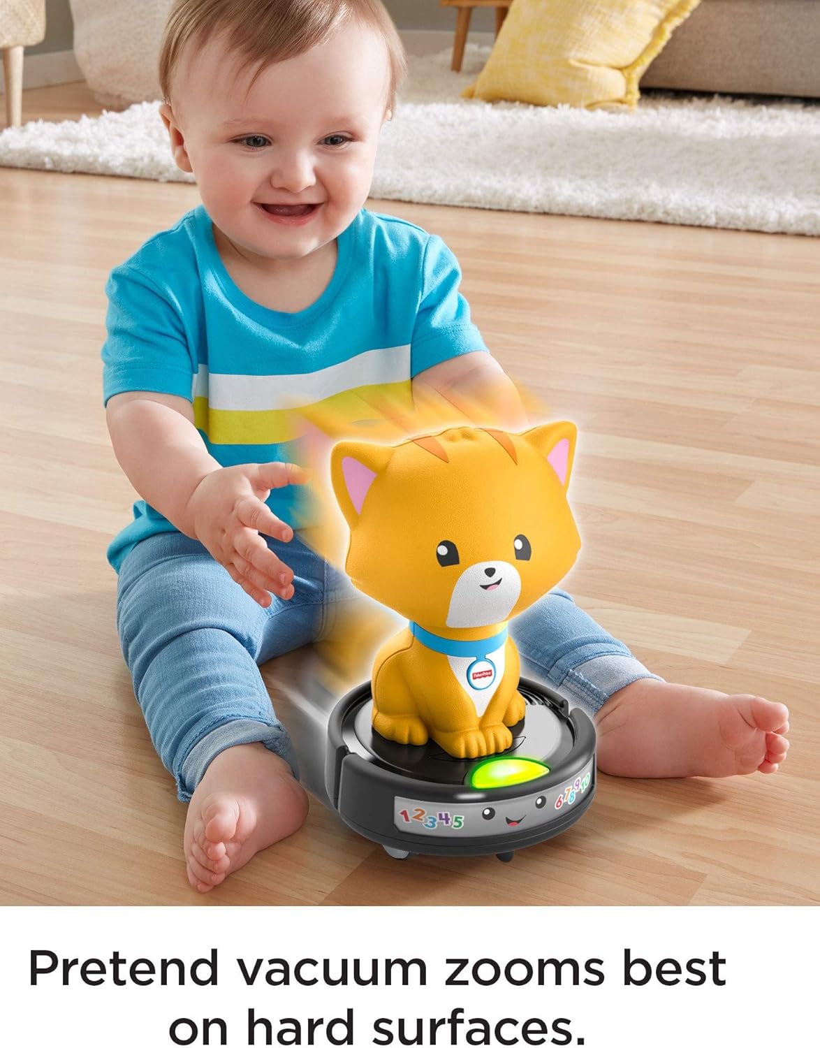 fisher price cat on roomba