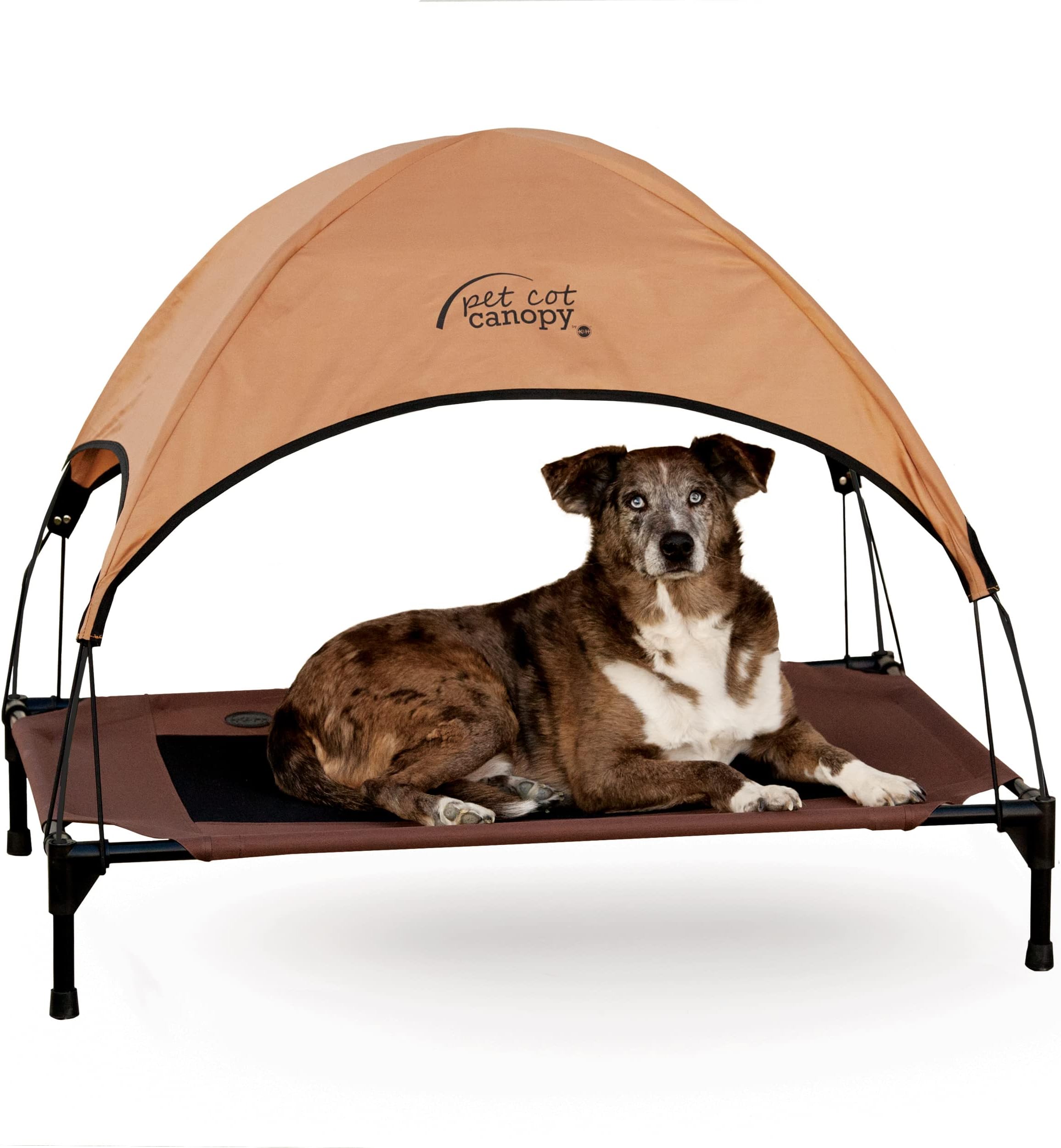 K&H Pet Products Original Pet Cot Elevated Dog Bed & Cot Canopy