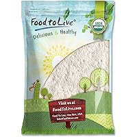 Organic Oat Flour, 8 Pounds - Non-GMO, Fine, Stone Ground from Whole Grain Oat Berries, Kosher, Vegan, Bulk, Great for Baking