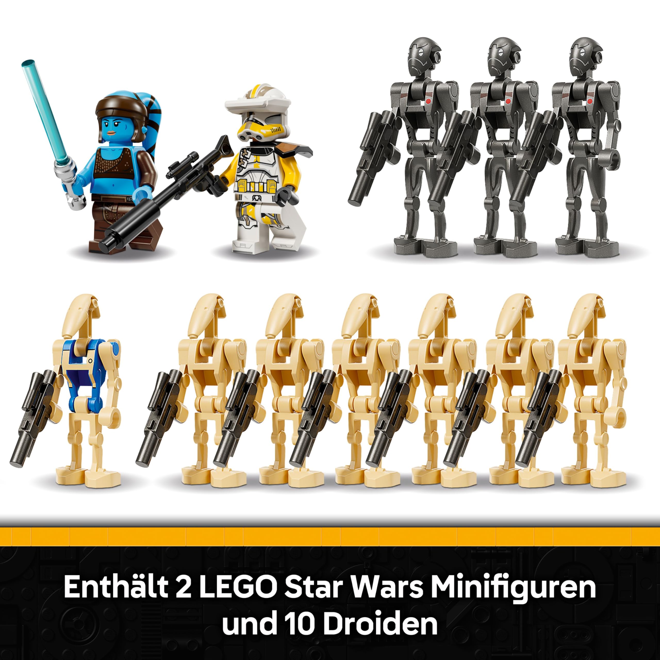 LEGO Star Wars: The Clone Wars MTT der Separatisten in der Schlacht von Felucia - Spielzeug mit Lichtschwert - Kinder Geschenk für Jungen und Mädchen - Modellbau zum Ausstellen und Sammeln - 75435 6