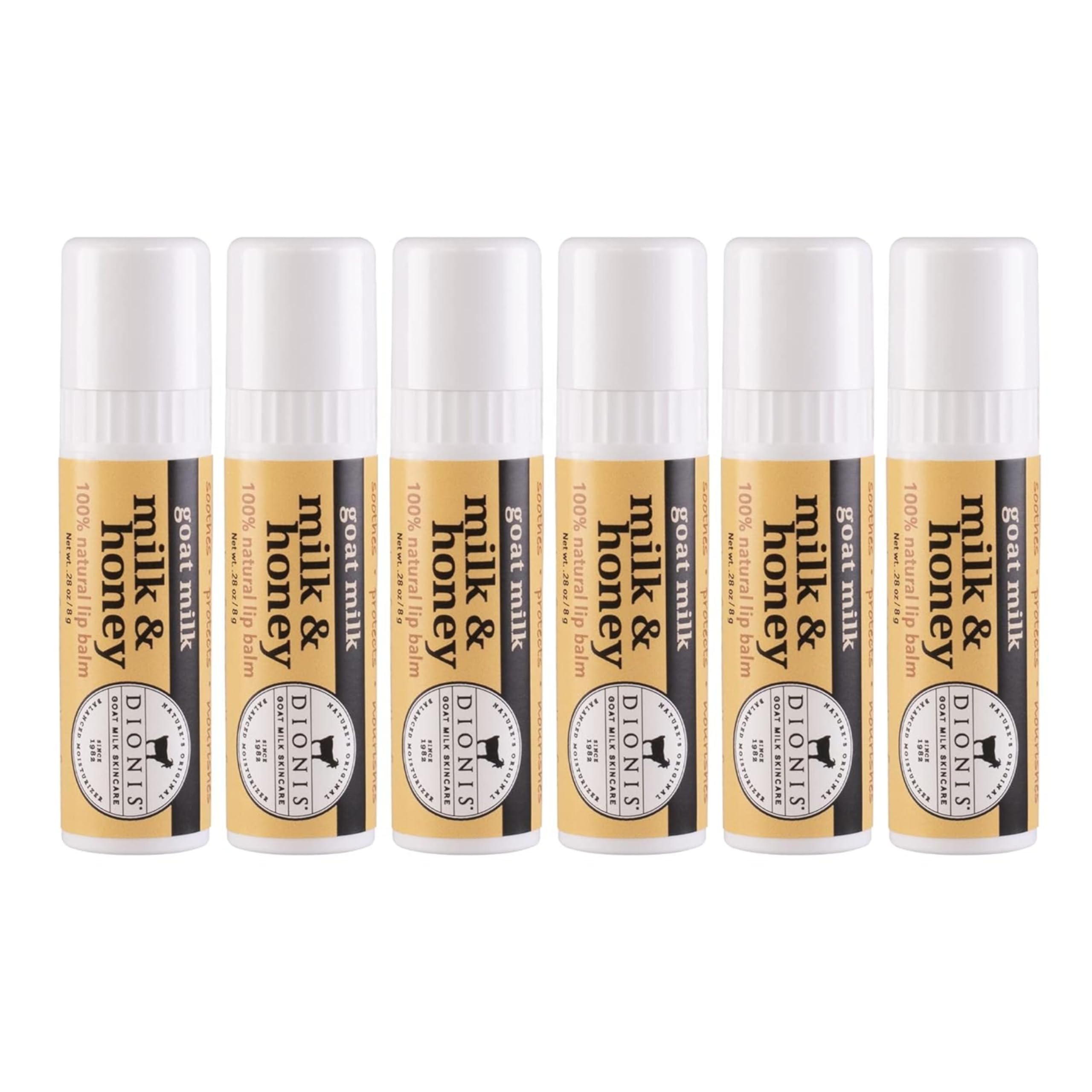 Dionis Goat Milk Lip Balm Milk & Honey 0.28oz (Pack of 6) Image