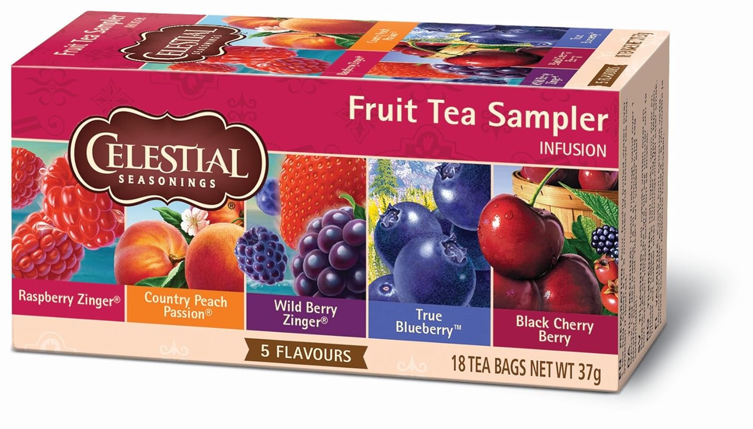 Celestial Seasonings Fruit Tea sampler North, 6er Pack (6 x 37 g) Amazon.de Lebensmittel