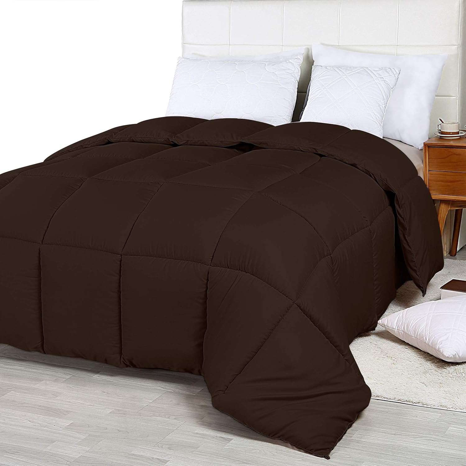 Utopia Bedding Comforter Duvet Insert - Quilted Comforter with Corner Tabs - Box Stitched Down Alternative Comforter (King, White): Home & Kitchen