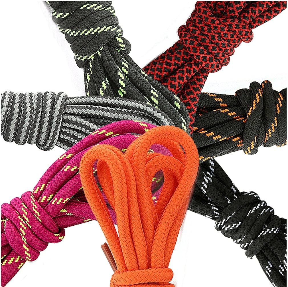 DailyShoes Round Hiking Boot Shoelaces Strong Durable